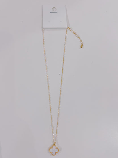 Single Clover Charm Necklace