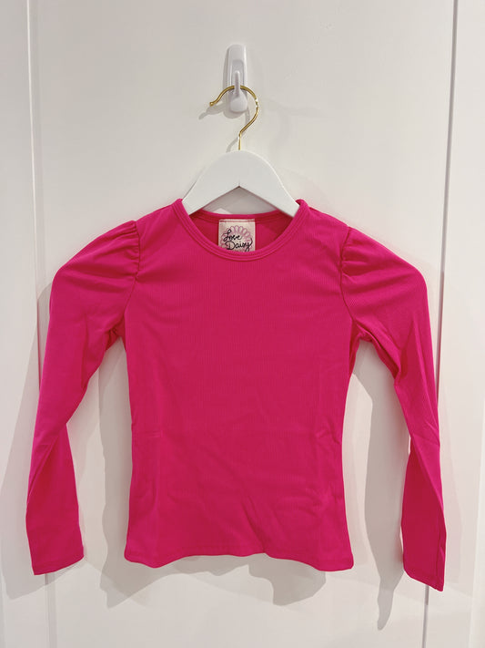 Love Daisy Hot Pink L/S Top