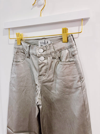 Molly Bracken Silver Woven Pants