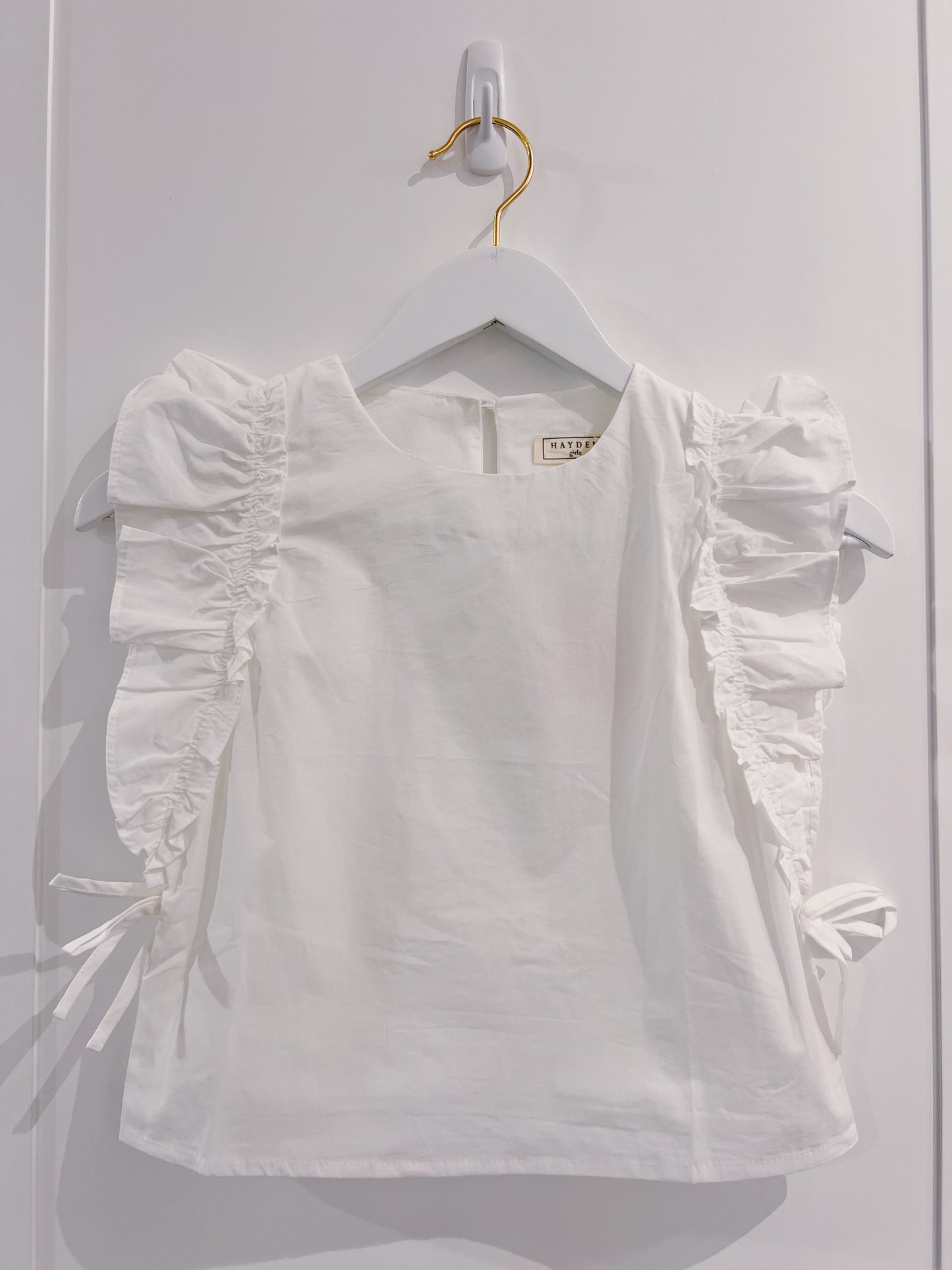 Hayden Off White Side Bow Detail Top