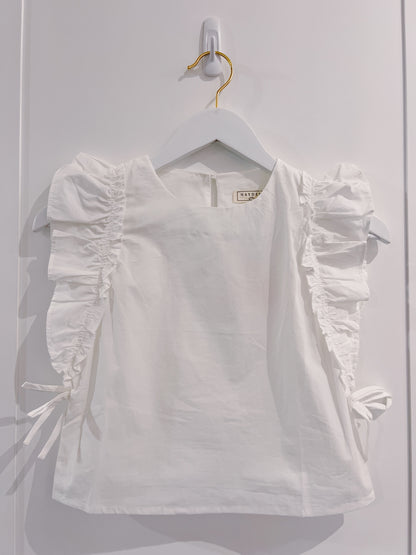 Hayden Off White Side Bow Detail Top