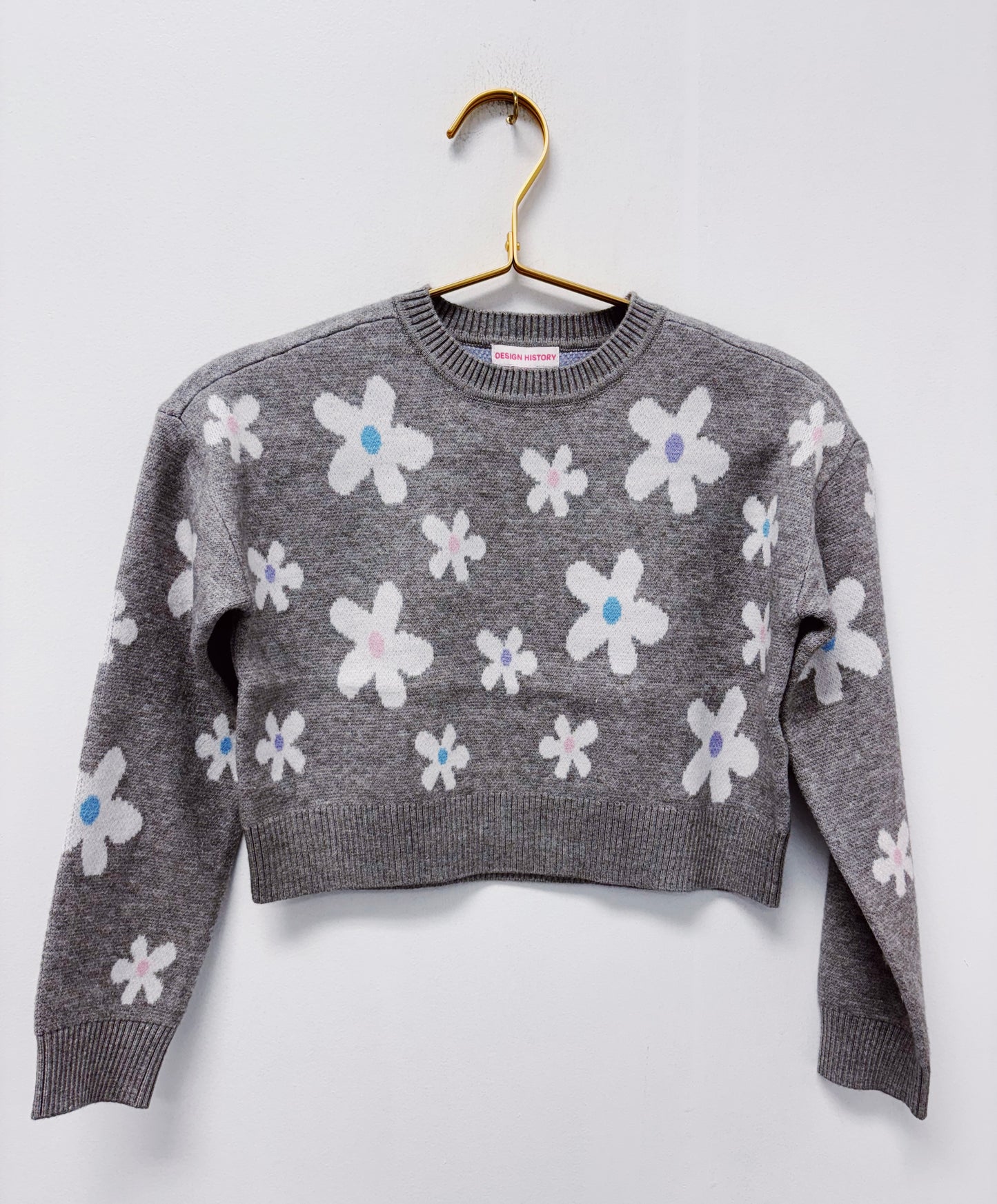 Design History Marble Heather Combo L/S Top