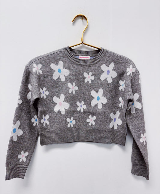 Design History Marble Heather Combo L/S Top