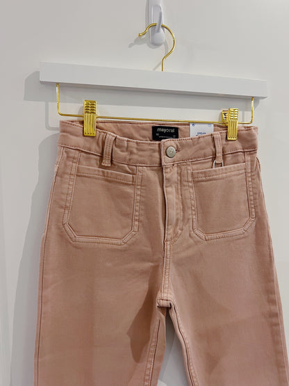 Mayoral Blush Flare Twill Pants