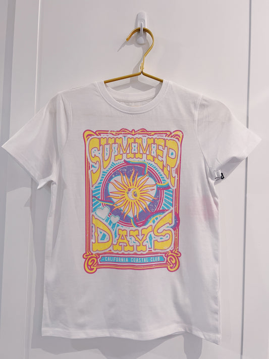 Paper Flower White Summer Days Tee
