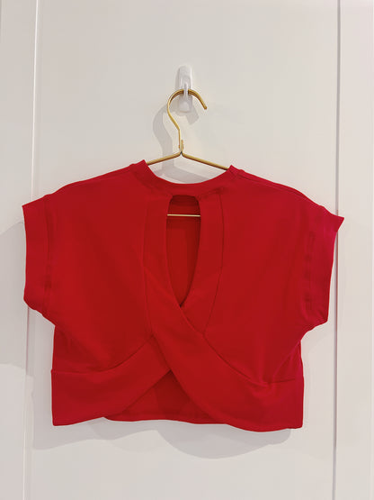 Open Back Top- Red