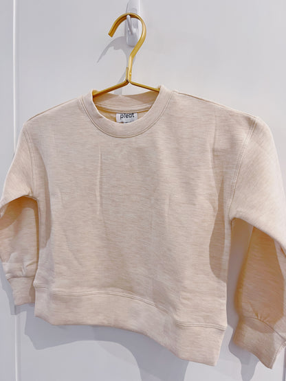 Pleat Sugar Cookie Darby Sweatshirt