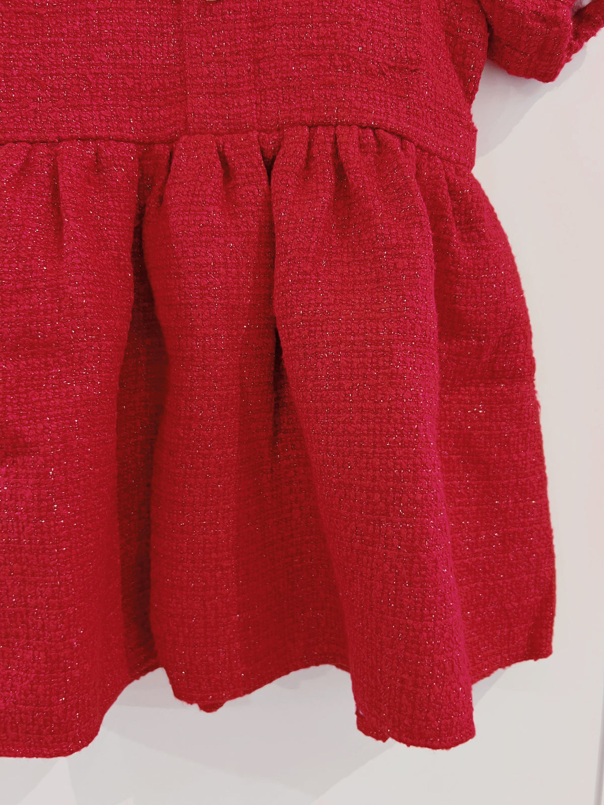 LuLu BeBe Red Tweed Dress