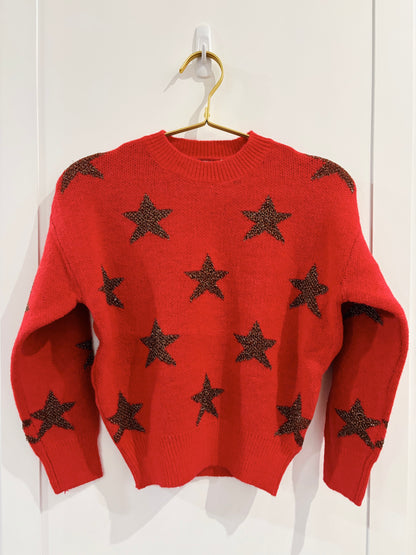 Molly Bracken Red Star Sweater