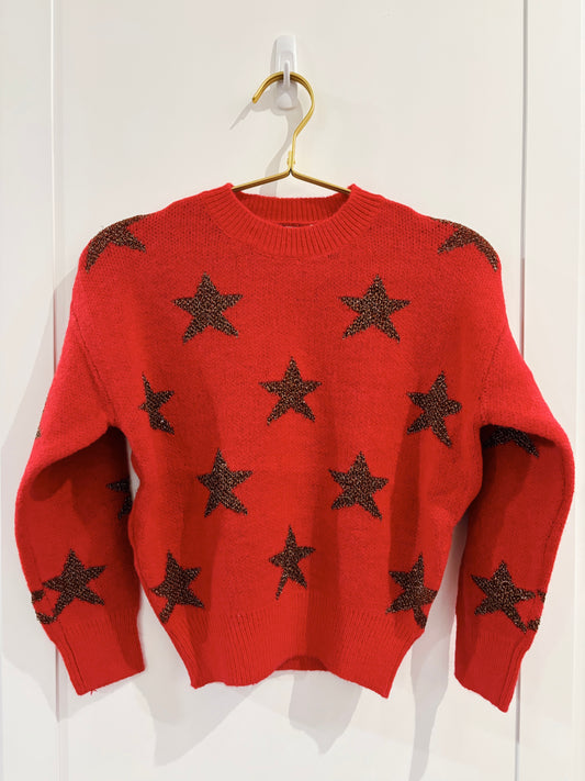 Molly Bracken Red Star Sweater