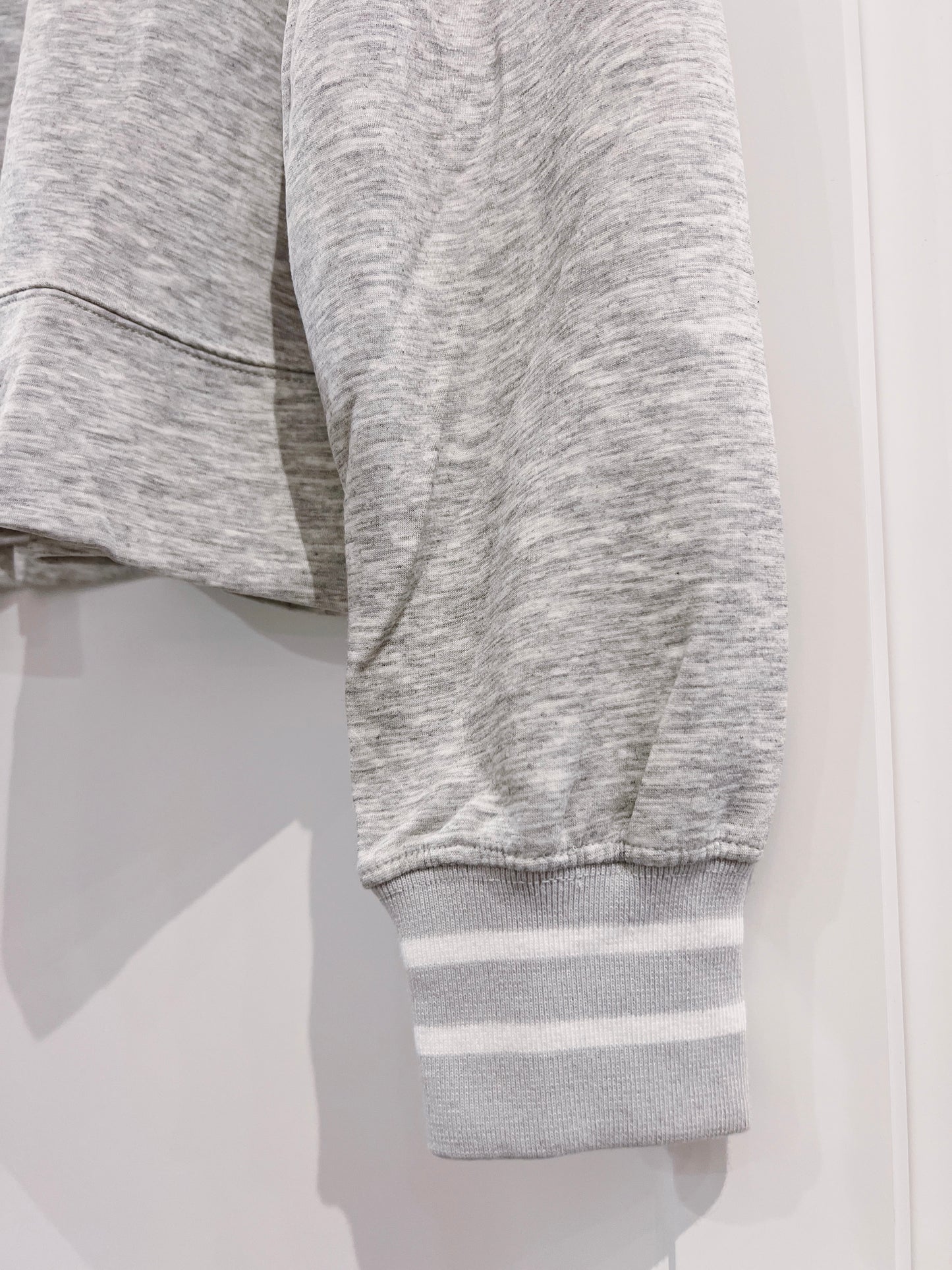 Juniors Grey 1/4 Zip Pullover