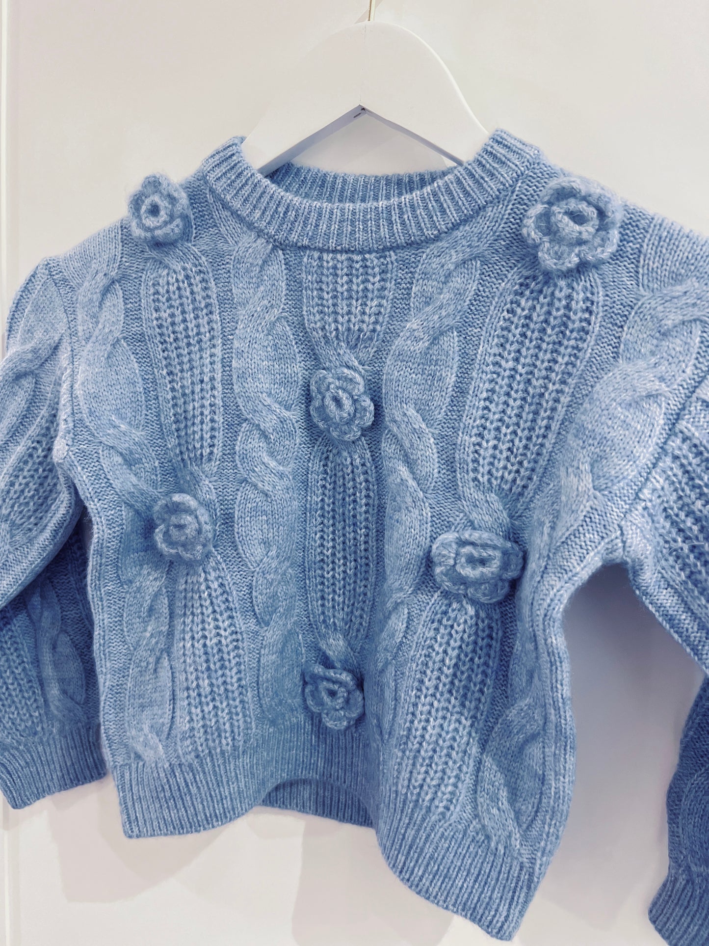 Mayoral Blue Flower Sweater