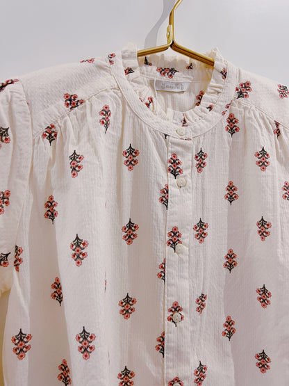Mayoral Ivory Printed Blouse