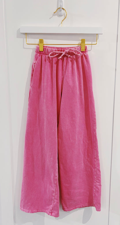 Good Girl Pink Mineral Wash Pant