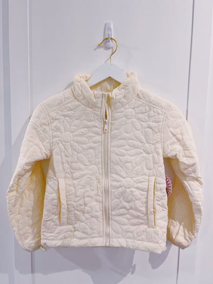 Love Daisy Cream Daisy Puff Pattern Jacket