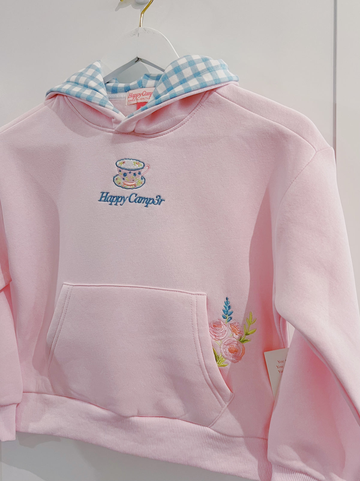 Happy Camp3r Baby Pink Pour Kindness Hoodie