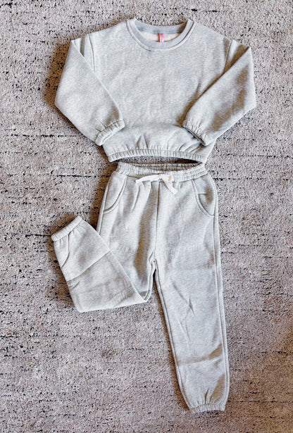 Heather Grey Jogger Set