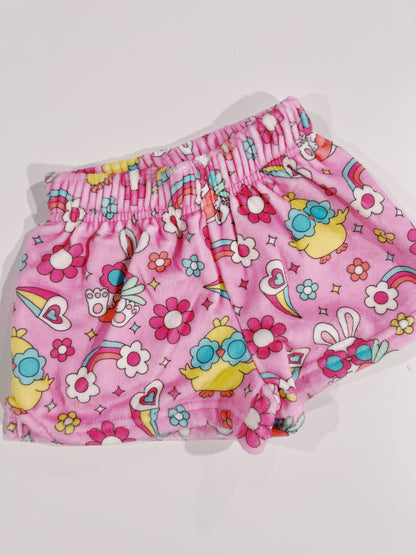 Flower Chicks Plush Shorts