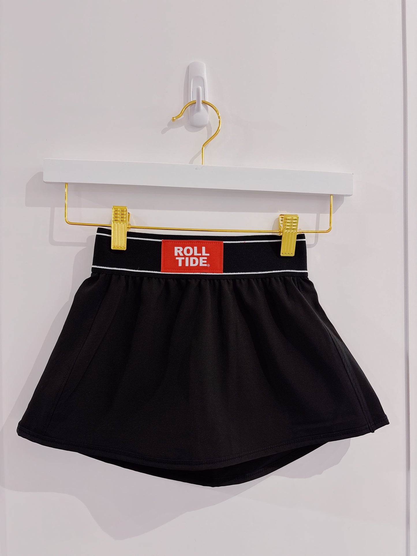 Scarlet & Gold Roll Tide Alli Tennis Skort-Black
