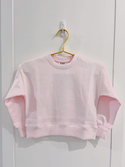 Pleat Light Pink Darby Sweatshirt