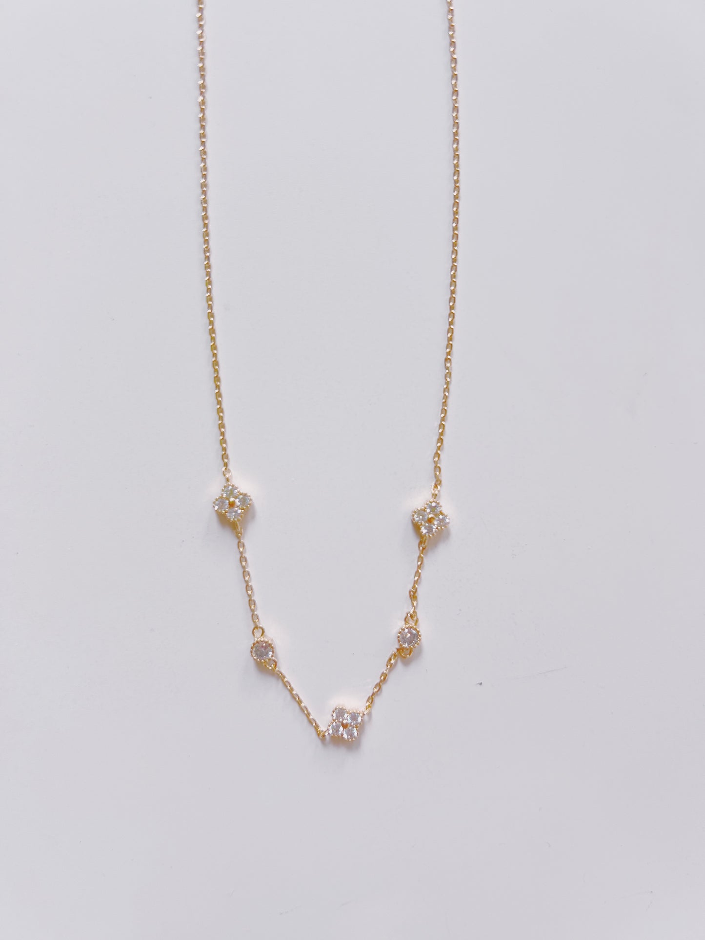 Crystal Linked Necklace
