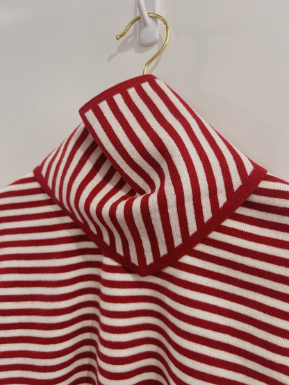 Mayoral Cherry Stripe Scarf Sweater