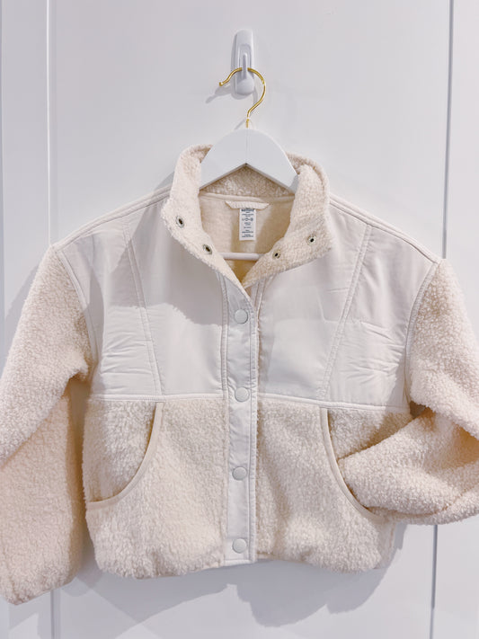 Cream Sherpa Jacket
