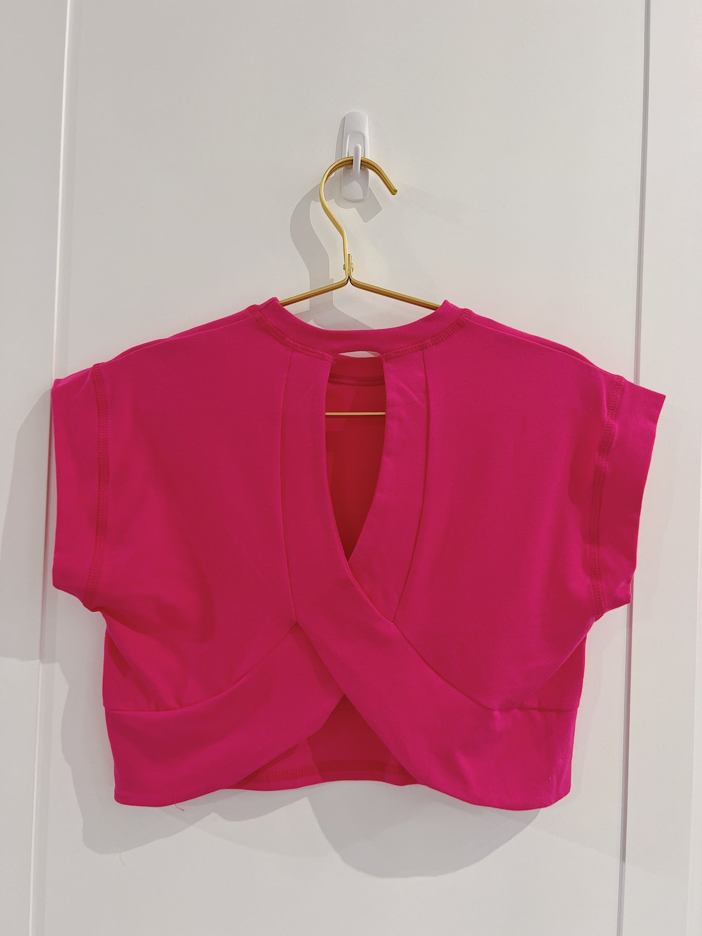 Open Back Top- Hot Pink