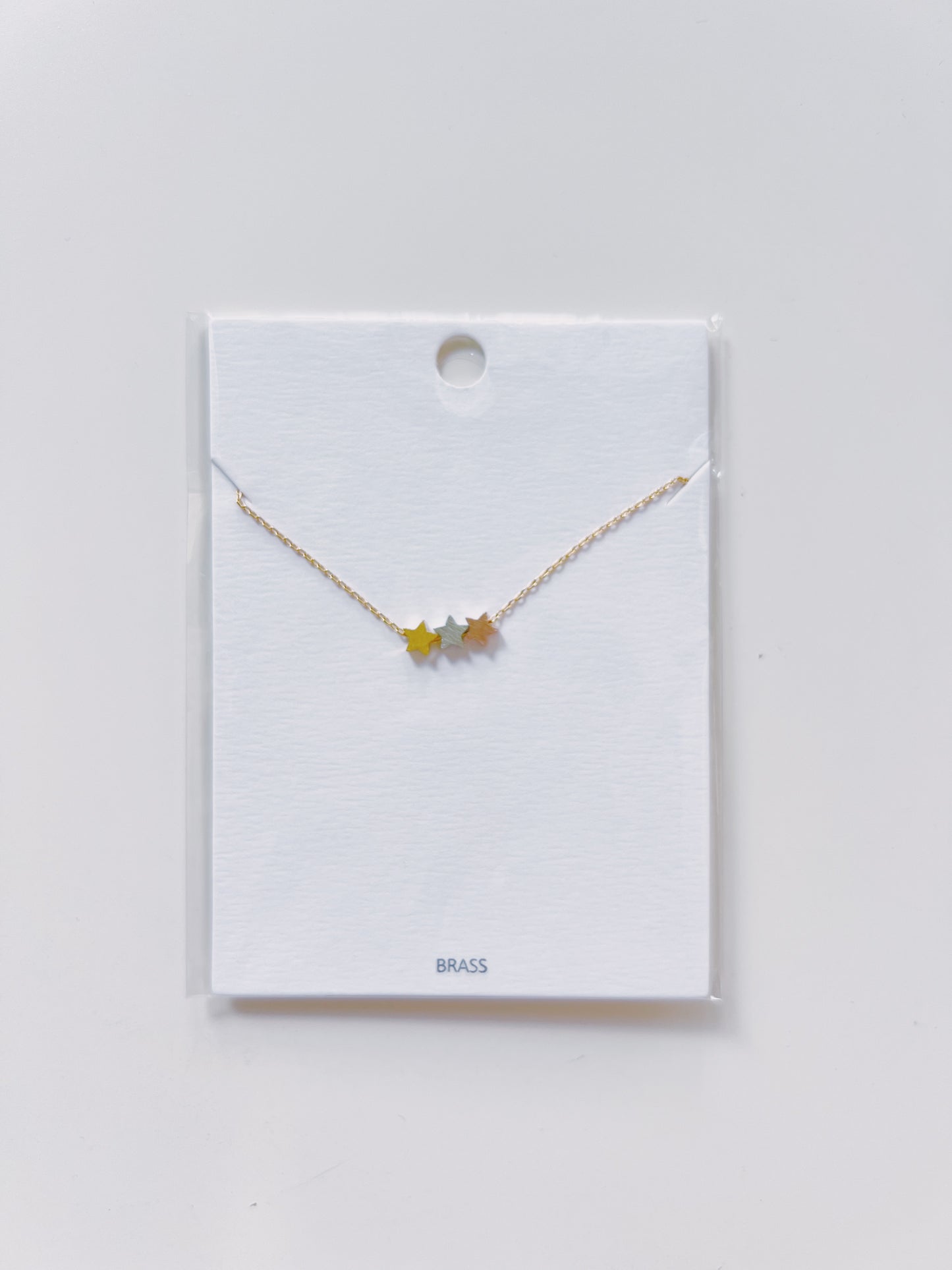 Brass Star Necklace