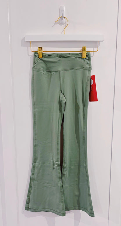 Lily Pads Green Softlux Flared Pants