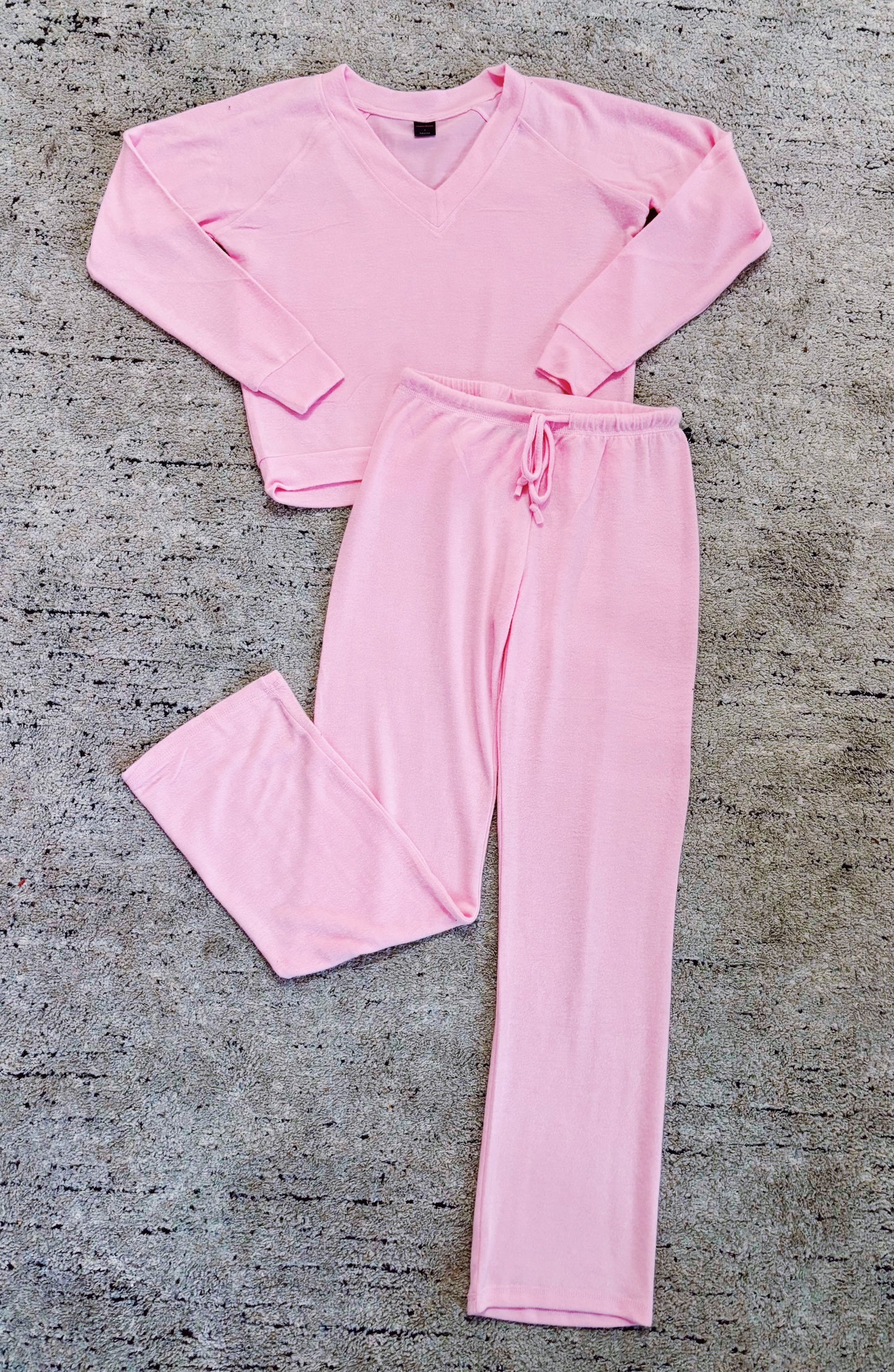 Suzette Adult Pink Cuddle Soft Straight Leg Pant