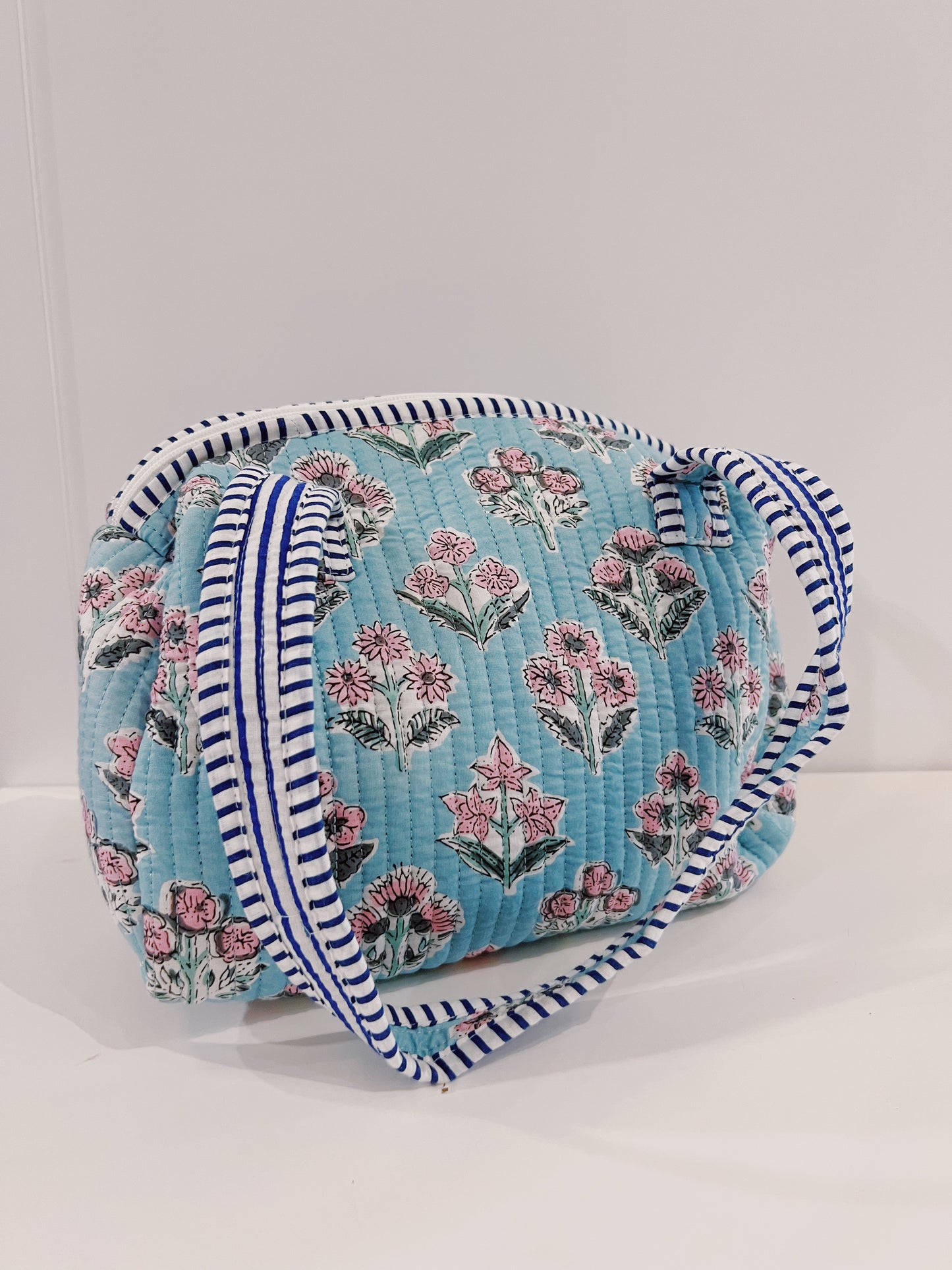 Mini Quilted Duffel Bag