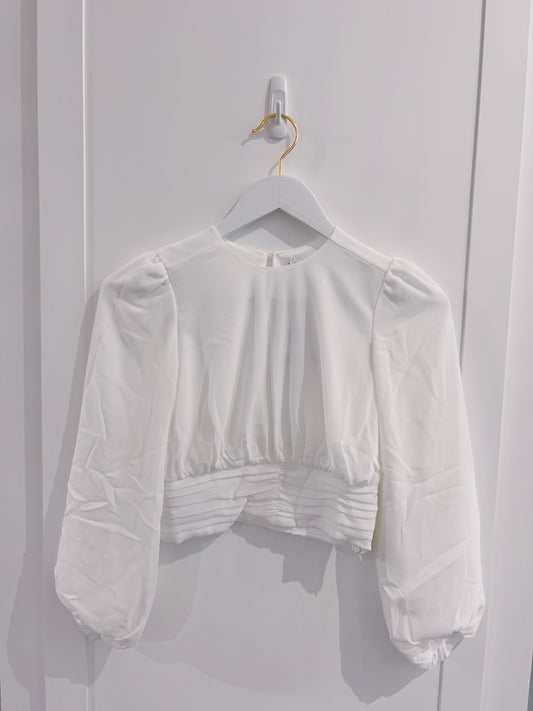 Mayoral Ivory Gauze Blouse