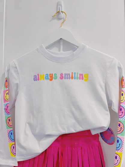 Azarhia Always Smiling L/S Boxy Tee