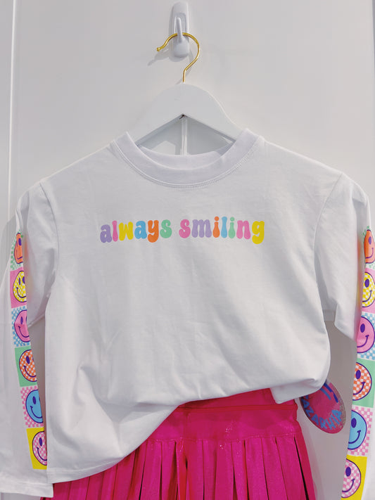 Azarhia Always Smiling L/S Boxy Tee