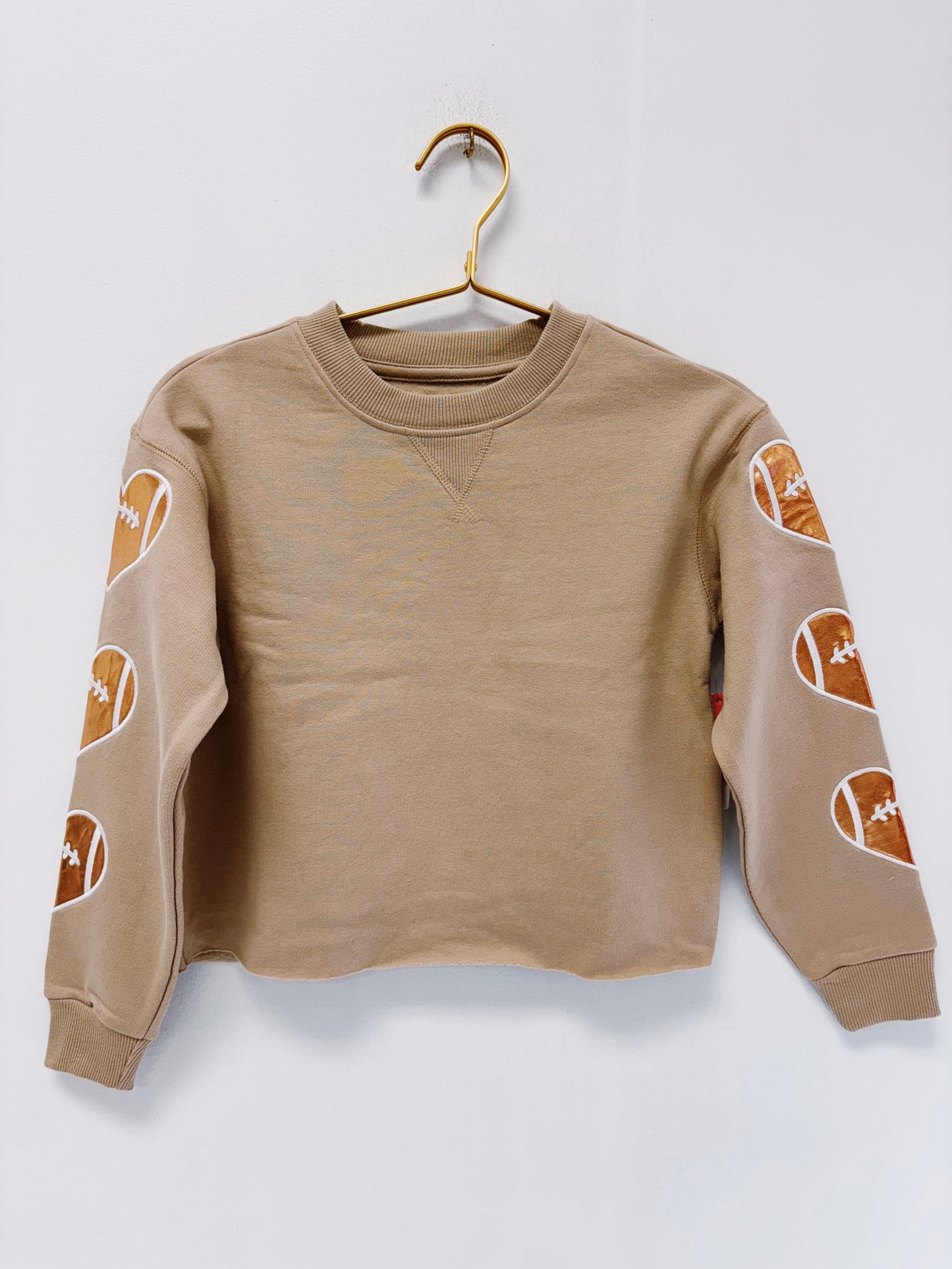 Paper Flower Football Heart Sweatshirt