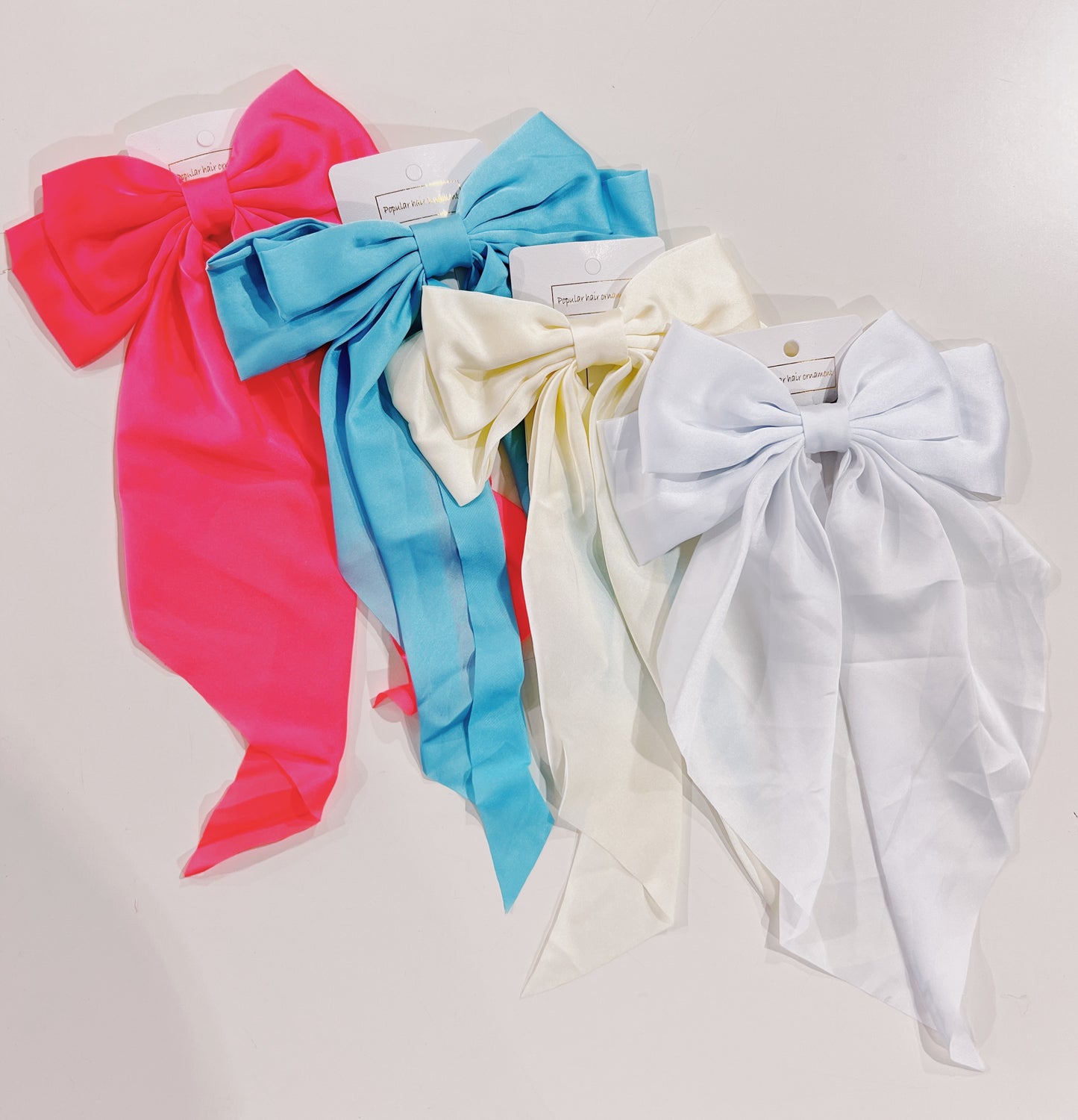 Large Satin Ribbon Streamer Bow