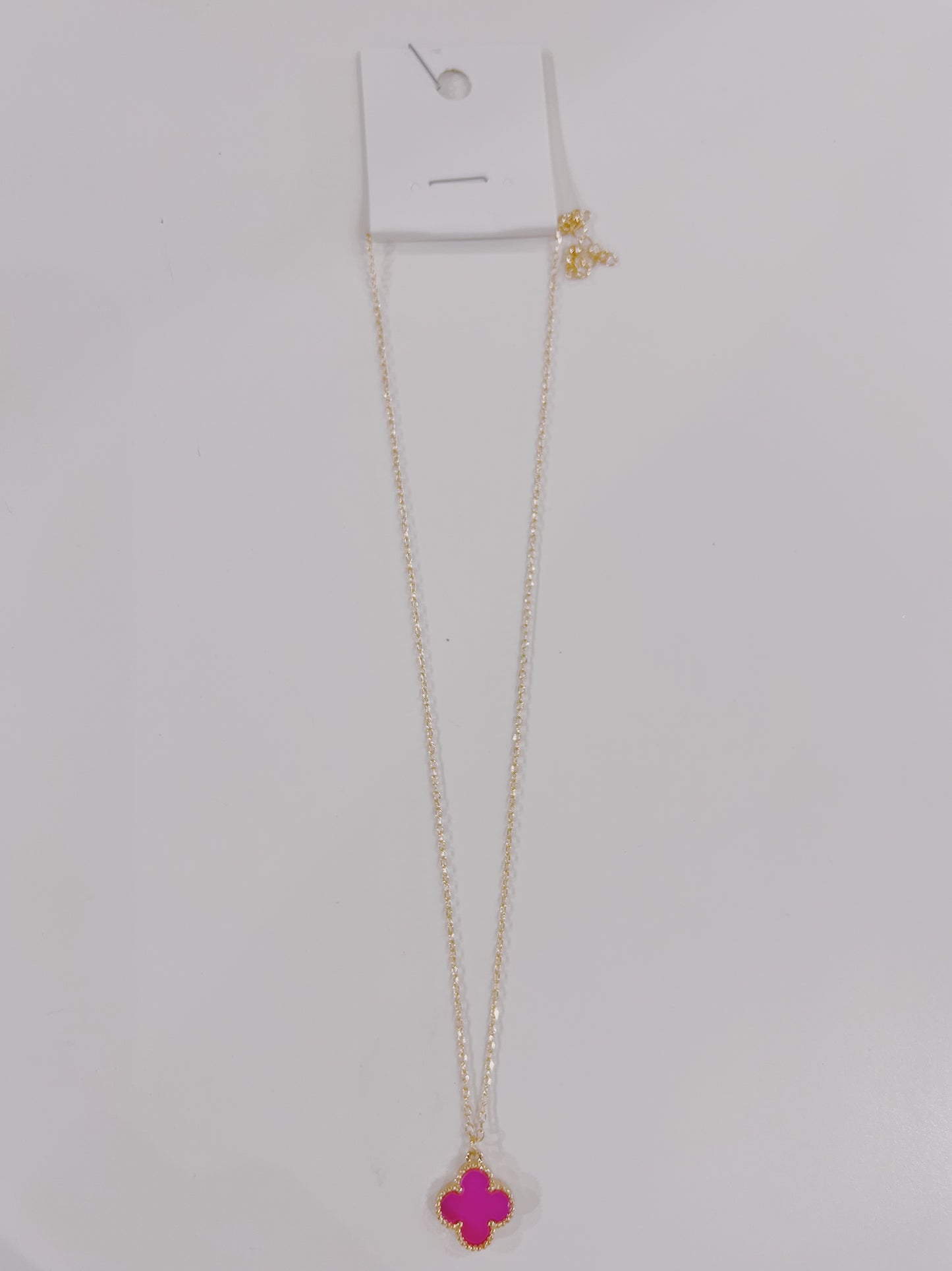 Single Clover Charm Necklace