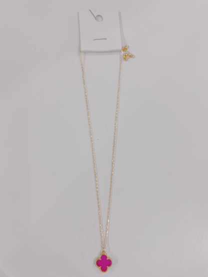 Single Clover Charm Necklace