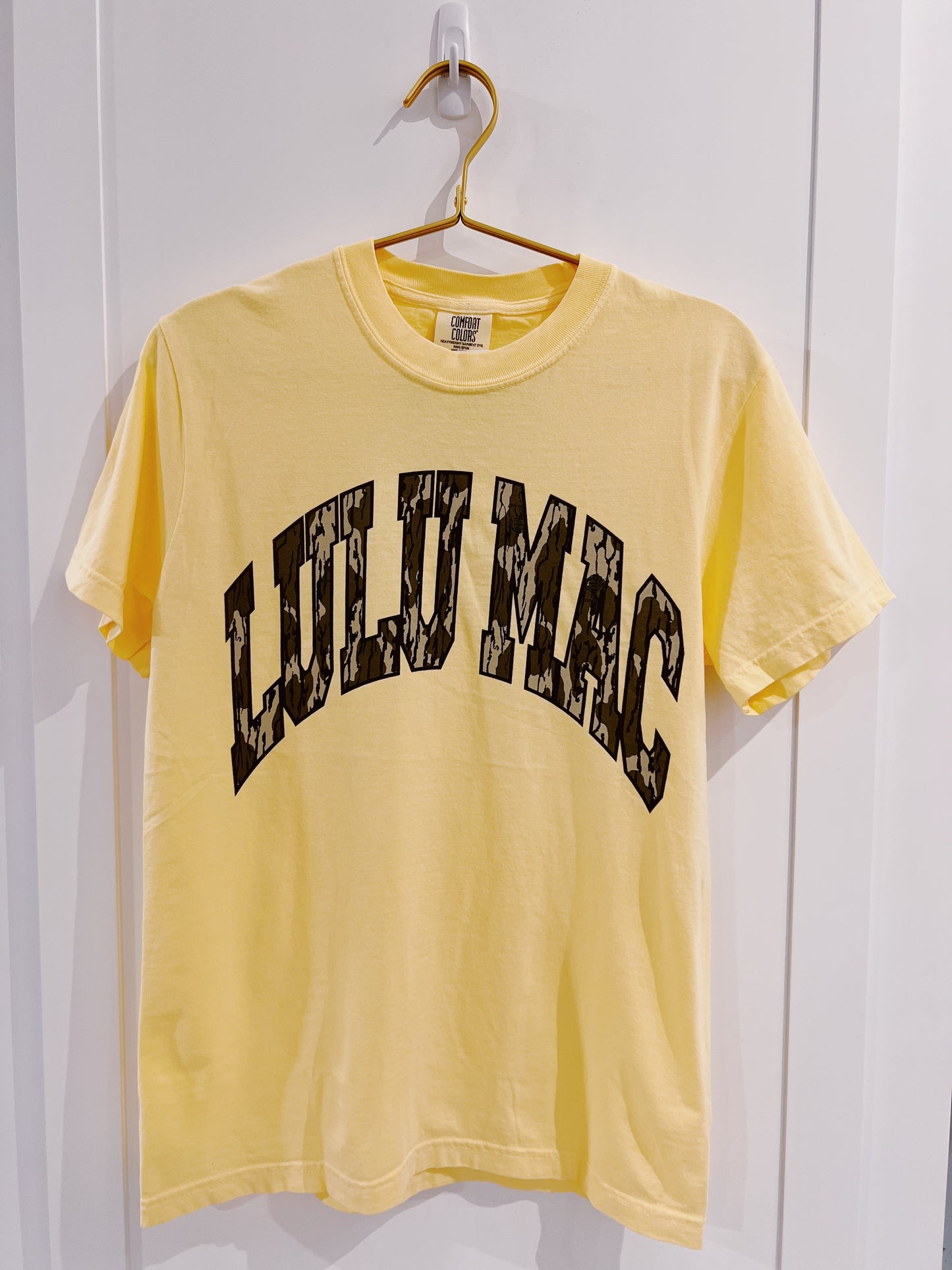 Butter Yellow Camo Lulu Mac Tee
