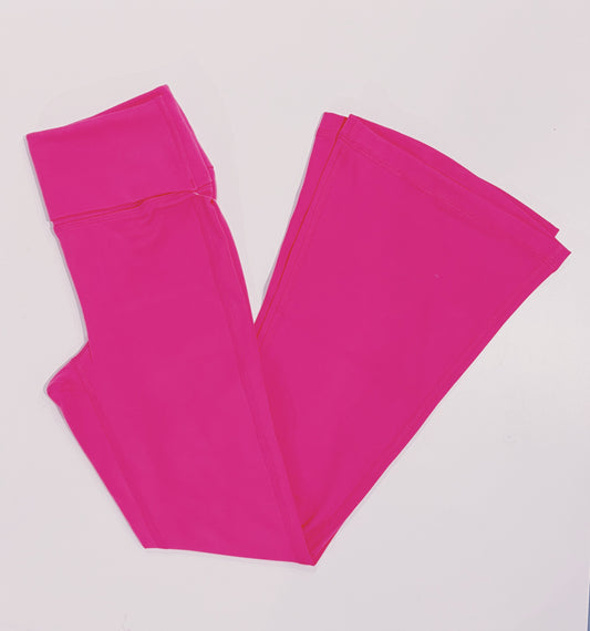 Raspberry Rose Flared Leg Pant