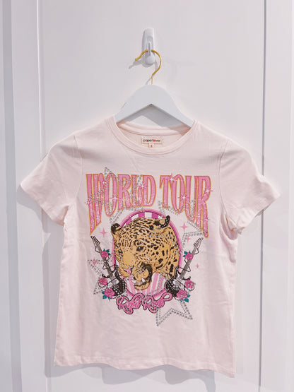 Paper Flower World Tour Leopard Graphic Tee