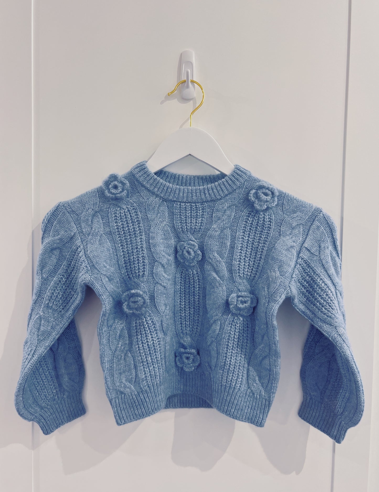 Mayoral Blue Flower Sweater