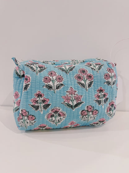 3 in 1 Quilted Makeup Bag