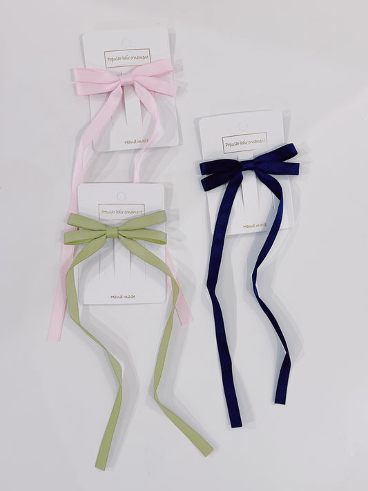 Small Satin Ribbon Streamer Bow