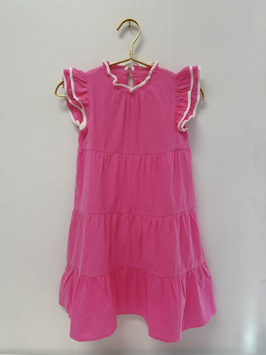 Hayden Bubblegum Pink Tiered Dress