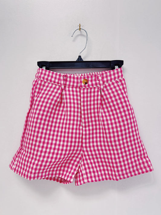 Hayden Pink Check Dressy Shorts