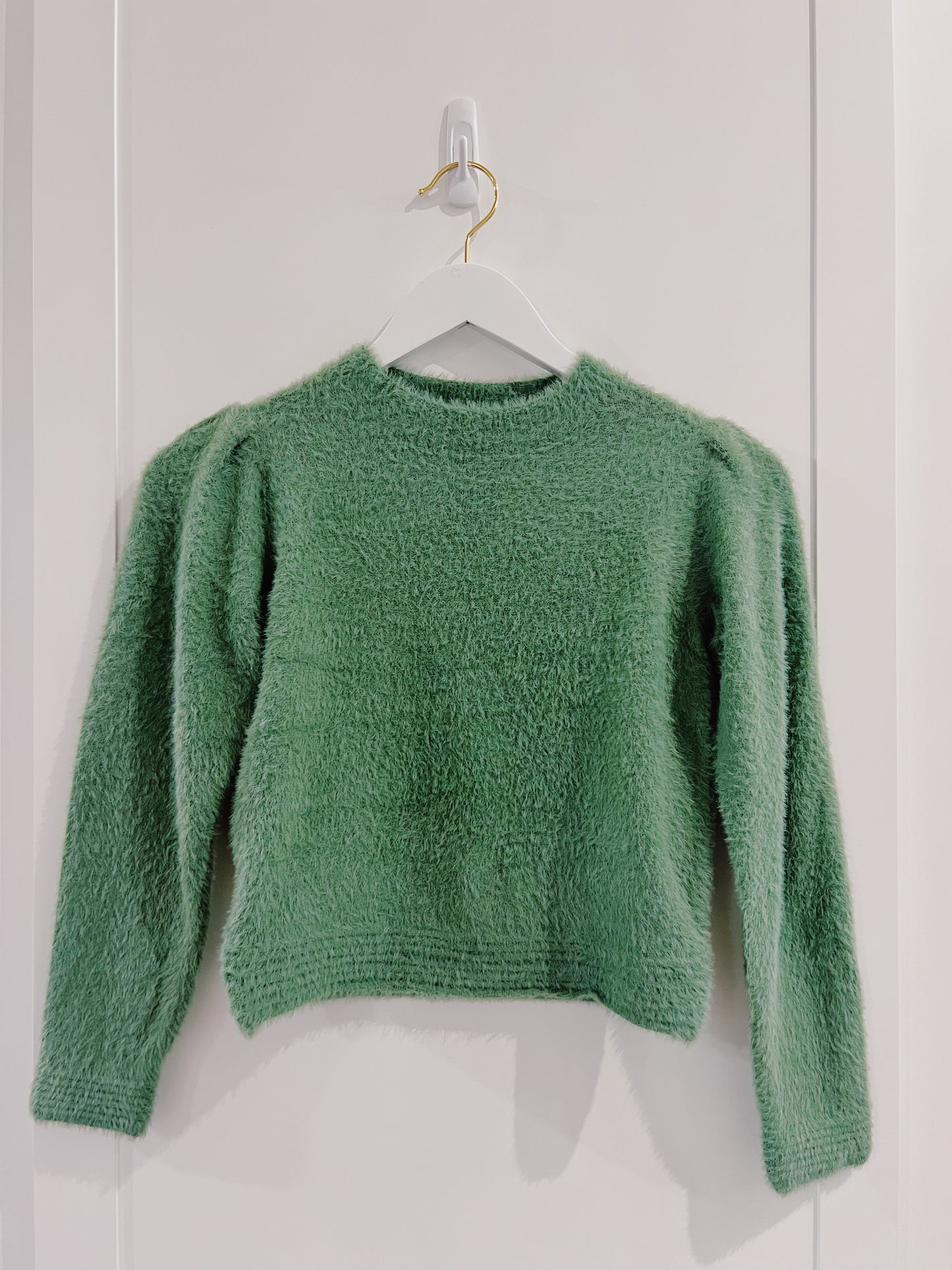 Mayoral Mint Fur Sweater