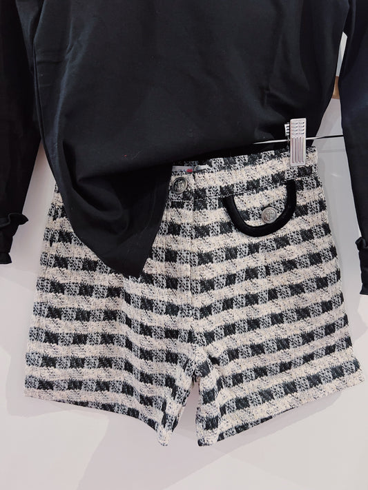 LuLu BeBe Black Tweed Shortie