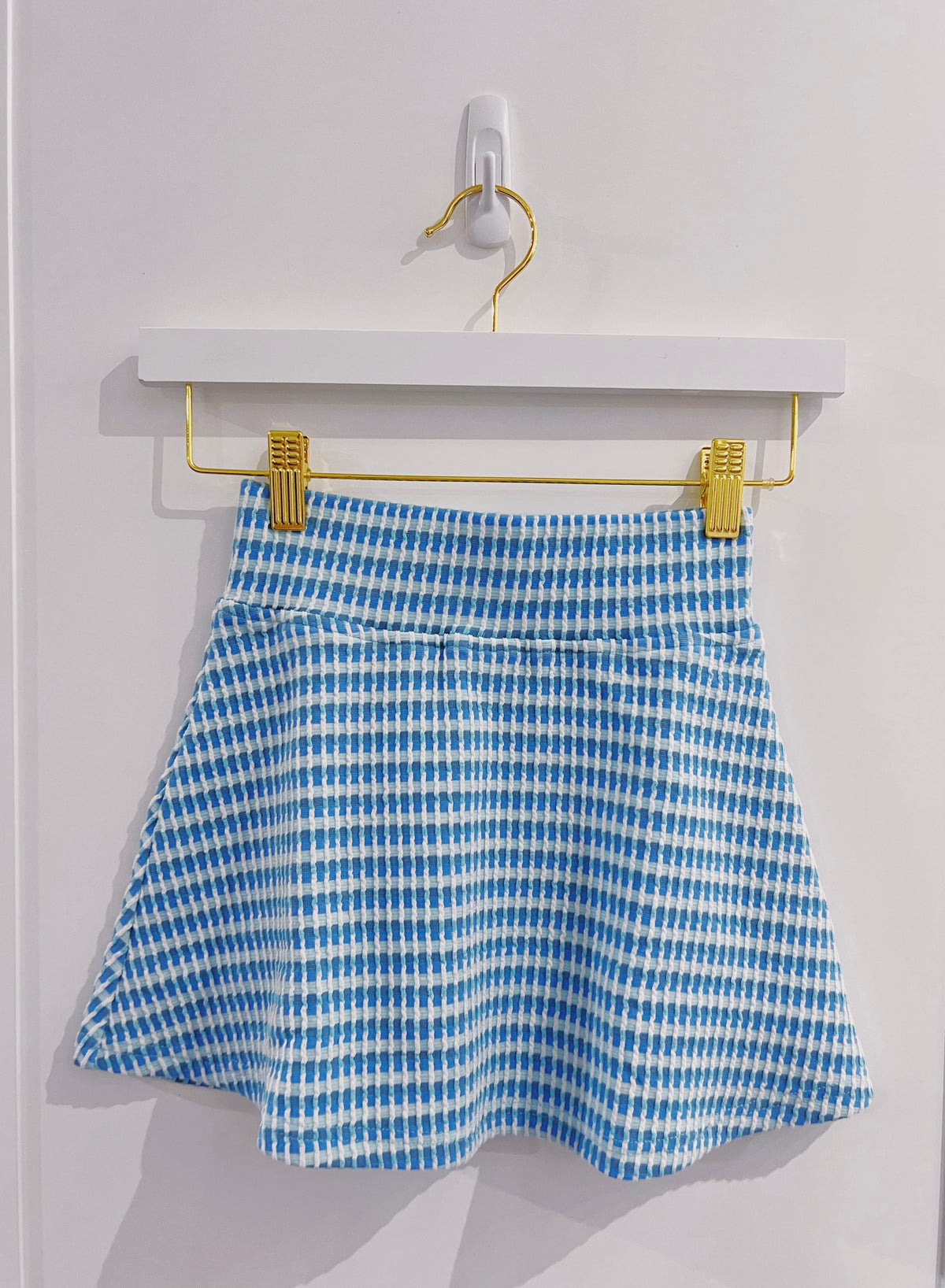 Pleat Glacier/Cream Libba Skirt